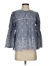 J.Crew 100% Cotton Gray 3/4 Sleeve Blouse Size XS - photo 1