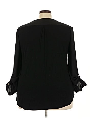Always Indigo Long Sleeve Blouse (view 2)