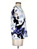JCPenney Floral Blue Short Sleeve Blouse Size XS - photo 4