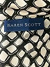 Karen Scott 100% Polyester Houndstooth Black Long Sleeve Blouse Size XL - photo 7