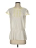 Ann Taylor Ivory Short Sleeve Top Size S - photo 1