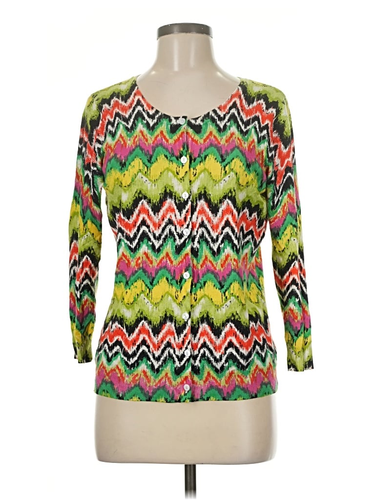 Pre-owned Joseph A Cardigan Sweater In Green