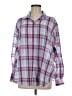 Assorted Brands Plaid Purple Long Sleeve Blouse Size EU 40 / US 10 - photo 1