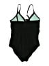 Assorted Brands 100% Polyester Solid Black One Piece Swimsuit Size L - photo 2