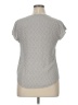 Anne Carson 100% Rayon Gray Short Sleeve Blouse Size XL - photo 2