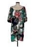Pink Blush Paisley Teal Casual Dress Size S - photo 2