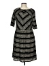 Luxology Chevron-herringbone Gray Casual Dress Size L - photo 1