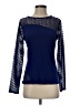 DKNYC 100% Viscose Blue Long Sleeve Top Size S - photo 1