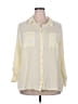 Cato Stripes Yellow 3/4 Sleeve Button-Down Shirt Size 22-24W - photo 1