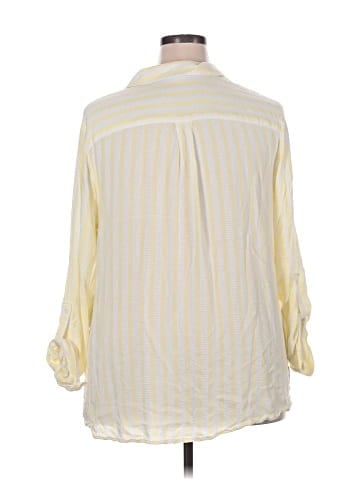 Cato 3/4 Sleeve Button-Down Shirt (view 2)