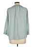 MELLODAY 100% Polyester Teal 3/4 Sleeve Blouse Size L - photo 2