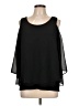 Ruby Ribbon Black Sleeveless Blouse Size L - photo 1
