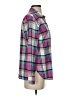 Talbots 100% Cotton Plaid Purple Long Sleeve Button-Down Shirt Size S - photo 4