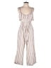 Zara Basic Stripes Tan Jumpsuit Size S - photo 1