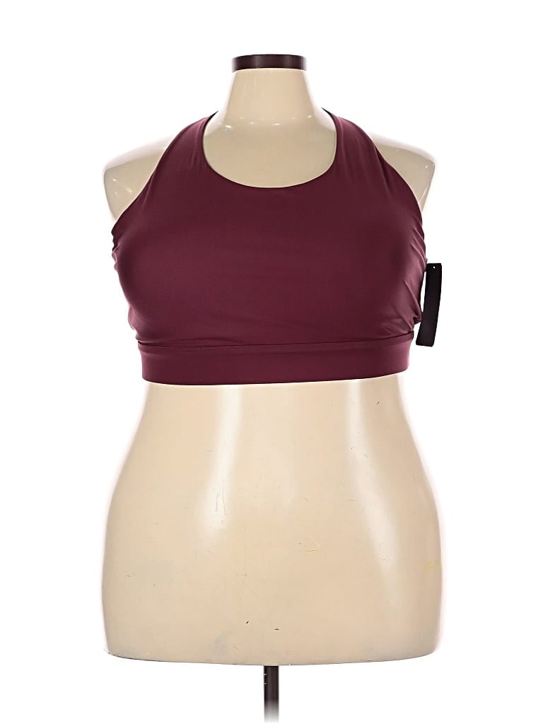 Fabletics Tank Top Burgundy Halter Neckline Tops