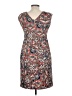 The Limited 100% Polyester Paisley Brown Cocktail Dress Size 8 - photo 2