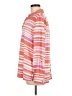 MULTIPLES Stripes Pink Long Sleeve Blouse Size M - photo 5