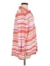 MULTIPLES Stripes Pink Long Sleeve Blouse Size M - photo 4