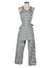 Prettygarden 100% Cotton Stripes Green Jumpsuit Size S - photo 1