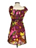 Steve Madden Print Brown Cocktail Dress Size S - photo 2