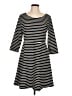 Old Navy Stripes Black Casual Dress Size L - photo 1