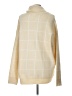 Andree by UNIT Checkered-gingham Ivory Yellow Turtleneck Sweater Size L - photo 2
