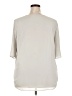Ann Taylor 100% Polyester Gray 3/4 Sleeve Blouse Size XXL - photo 2
