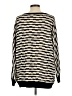 Kori America 100% Cotton Stripes Black Pullover Sweater Size L - photo 2