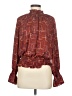 Worthington 100% Polyester Burgundy Long Sleeve Blouse Size M - photo 1