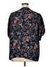 Molly & Isadora 100% Polyester Floral Blue Short Sleeve Blouse Size 1X - photo 2