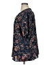 Molly & Isadora 100% Polyester Floral Blue Short Sleeve Blouse Size 1X - photo 5