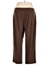Susan Graver Solid Brown Casual Pants Size 1X (tall) - photo 2