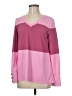 Unbranded 100% Polyester Color Block Pink Long Sleeve Blouse Size M - photo 1