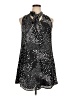 Decree 100% Polyester Stars Black Casual Dress Size L - photo 1