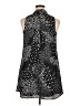 Decree 100% Polyester Stars Black Casual Dress Size L - photo 2