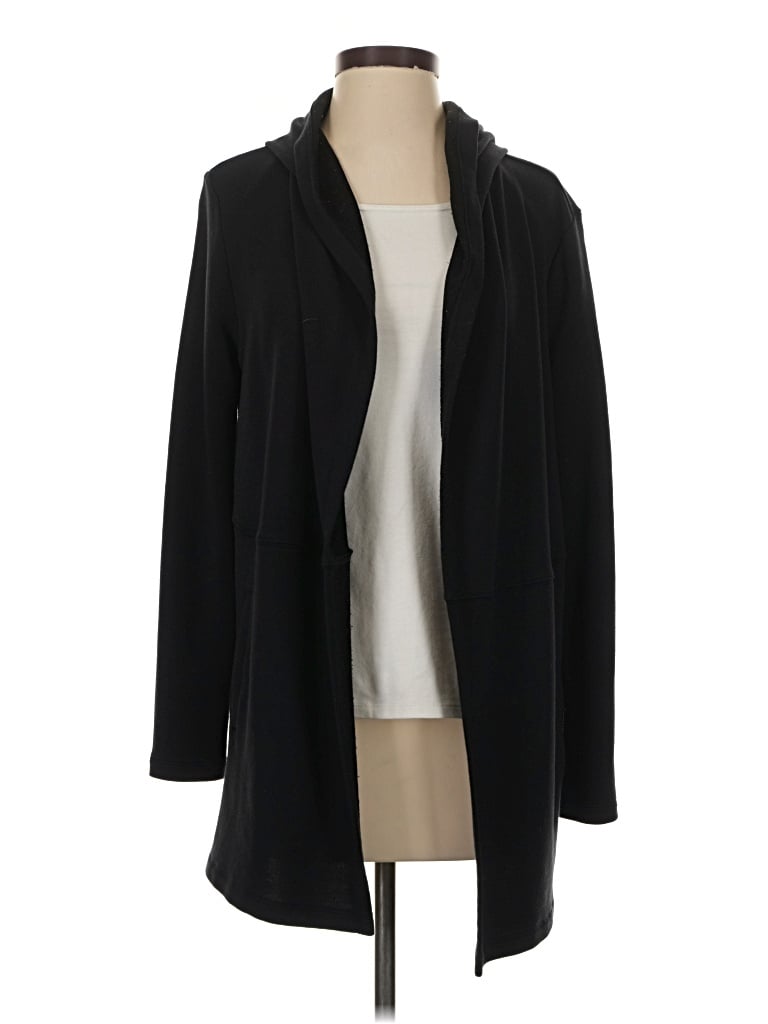 Pre-owned Skechers Cardigan Sweater In Black