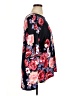 Acting Pro Floral Black Short Sleeve Blouse Size 1X - photo 4