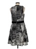 Mossimo 100% Polyester Graphic Gray Cocktail Dress Size M - photo 2