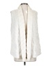 lucy 100% Polyester Ivory Faux Fur Vest Size S - photo 1