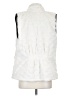 lucy 100% Polyester Ivory Faux Fur Vest Size S - photo 2