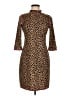 Slate & Willow Animal Print Brown Cocktail Dress Size M - photo 1