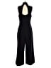 Eva Franco Solid Black Jumpsuit Size S - photo 2