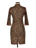 Slate & Willow Animal Print Brown Cocktail Dress Size M - photo 2