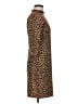 Slate & Willow Animal Print Brown Cocktail Dress Size M - photo 4