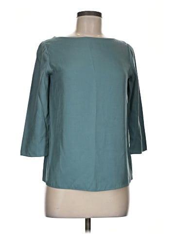 Vince. 3/4 Sleeve Silk Top (view 1)