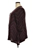 Hannah Chevron-herringbone Burgundy Purple Pullover Sweater Size 1X - photo 5
