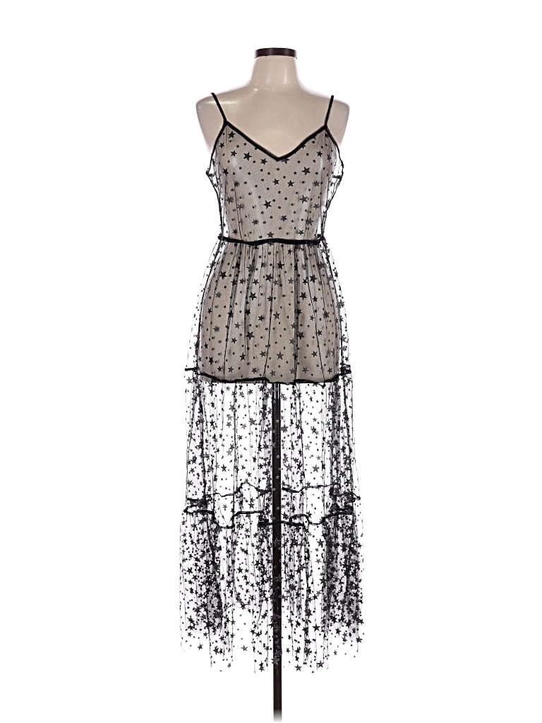 Pre-owned Unbranded Cocktail Dress In Silver