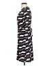 Ann Taylor 100% Polyester Chevron-herringbone Blue Casual Dress Size 2 - photo 5