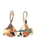 Juillet Graphic Tan Swimsuit Top Size XL - photo 2