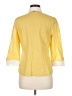 St. John 100% Cotton Color Block Yellow 3/4 Sleeve Button-Down Shirt Size 6 - photo 2
